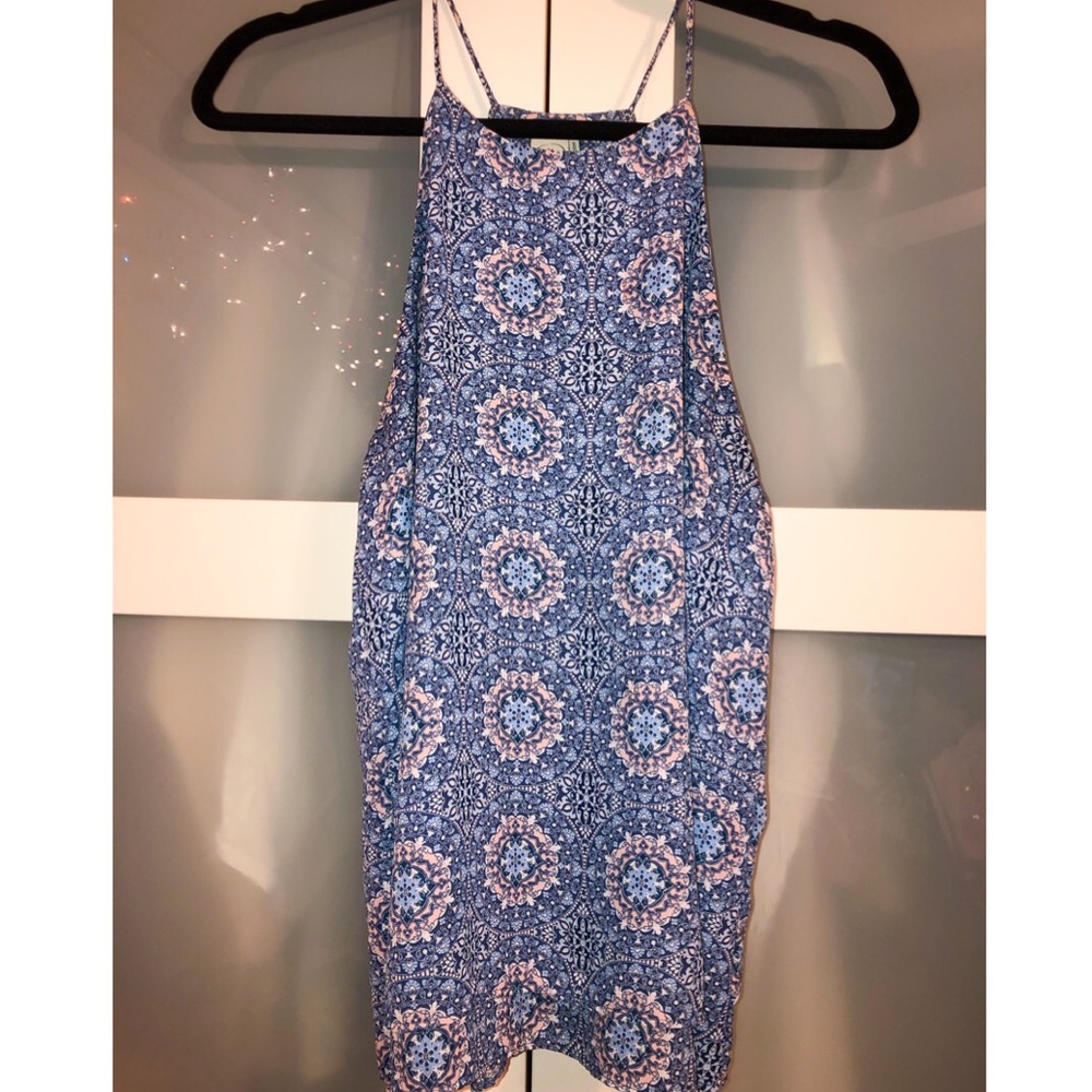 BLUE & PINK FLORAL BLOUSE